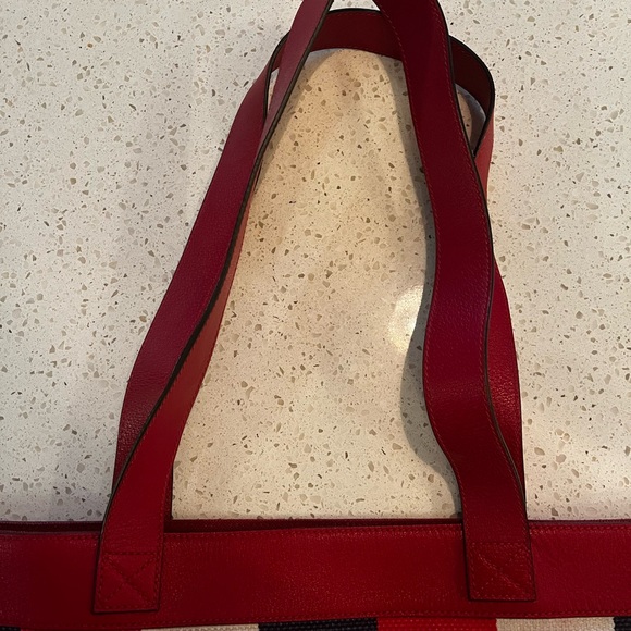 Gucci Red and Blue Sylvie Web Tote Bag - Picture 6 of 9